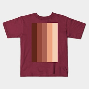 5 Colors gradient. Chocolate. Kids T-Shirt